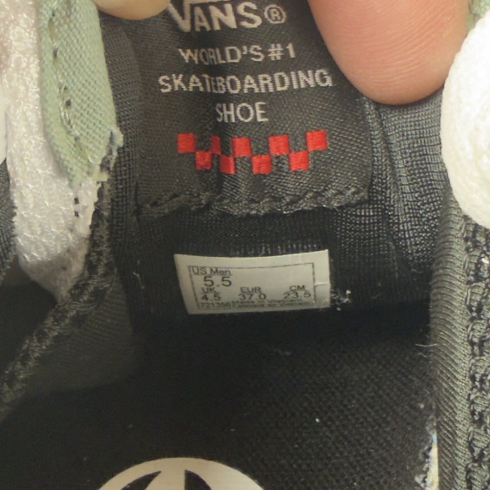 Vans Rowan 2 Suede Leather Skateboarding Shoes Black White Green Men's 5.5 - Picture 8 of 8